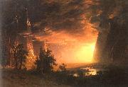 Albert Bierstadt, Sunset in the Yosemite Valley